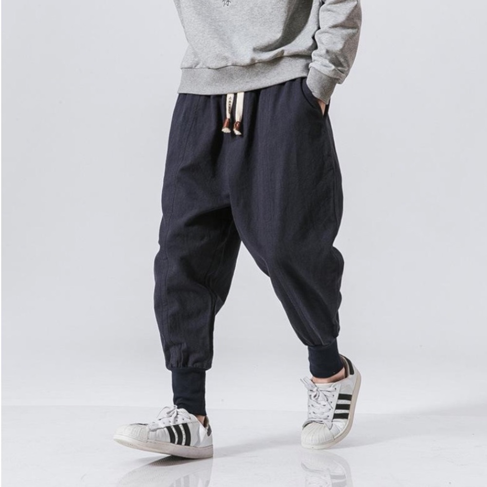 NWT Kimonoshi Dark Blue Harem Tight End Pant